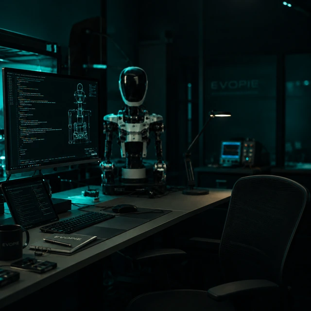 Evopien robotics workspace and lab environment in Tarragona